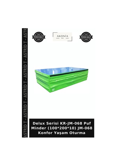 Delux Serisi Kr-jm-068 Puf Minder 100 200 10 Jm-068 Konfor Yaşam Oturma Çok Renkli