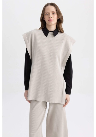 Defacto Regular Fit Süveter Y1323AZ23AUGR445 Gri
