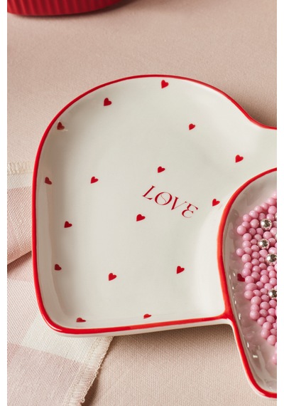 Karaca Heart To Heart Kalp Detaylı Sunumluk 26 Cm Kırmızı