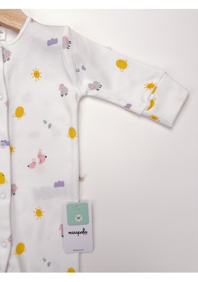 Sezgibaby Künk Kız Bebek Tulum Beyaz