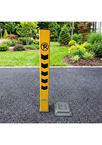 Kilitli Otopark Direği 75 Cm, Kızaklı Park Bariyeri-4010