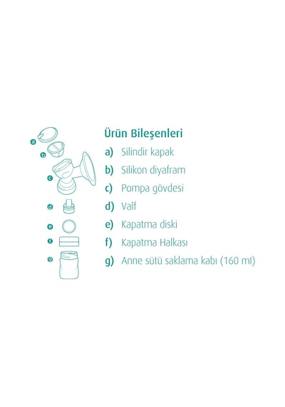 Mamajoo Elektronik Göğüs Pompası Yedek Sağım Kiti / 160Ml