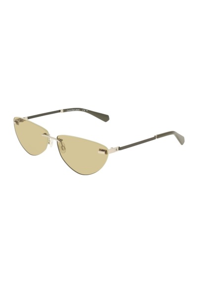 Calvin Klein Jeans Ckj 25208s 045 63 Kadın Cat Eye Gümüş Metal Güneş Gözlüğü Gri