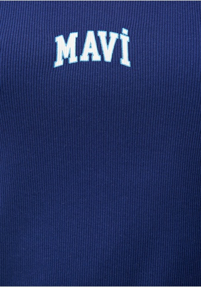 Mavi - Mavi Logo Baskılı Lacivert Atlet 1611899-70722