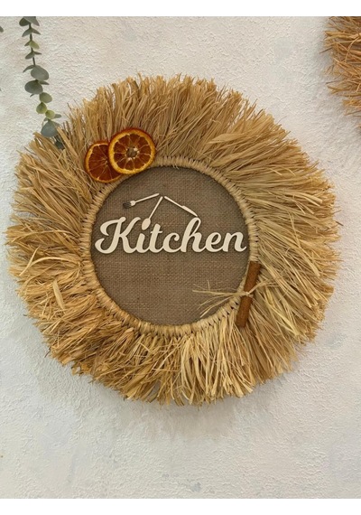 Kitchen Portakal Tarçın Kapı Duvar Süsü