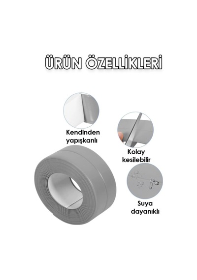 3.2 Mt Su Sızdırmaz Geçirmez Bant Lavabo Küvet Tezgah Kenar Bandı Banyo Mutfak Pencere Yalıtım Bandı
