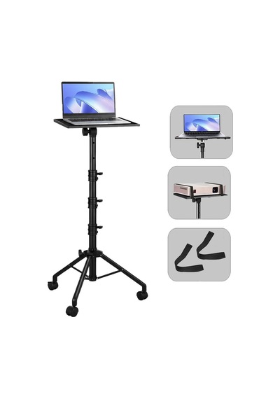 Lastvoice Lp-22l Tekerlekli Ayarlanabilir Yüksek Kaliteli Notebook Laptop Standı Sehpası 73-163 Cm