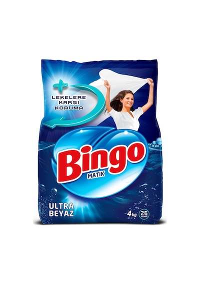 Bingo Çamaşır Deterjanı 4 Kg Ultra Beyaz