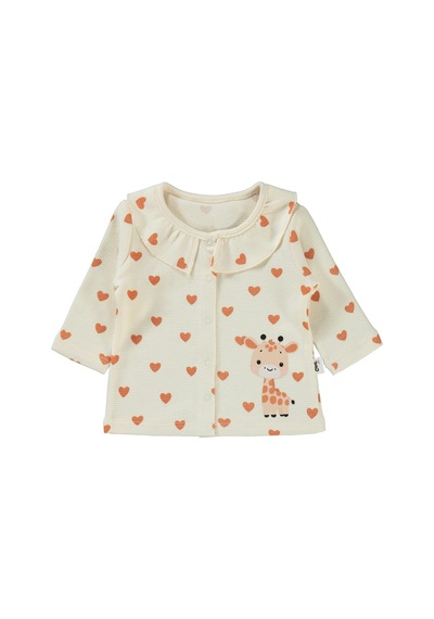 Civil Baby Kalp Zürafa 1-6 Ay Pijama Takımı Fil Dişi