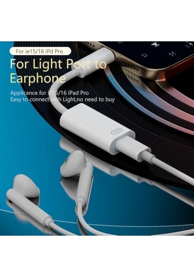 45w Type C To Lightning Kulaklık Dönüştürücü Hızlı Şarj İphone İpad Macbook Yuva Çevirici Müzik Dinl