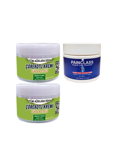 Hbpavm Çörek Otu Krem 2x150 Ml+painclass 150 Ml Kuyruk Yağı Kremi