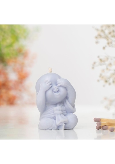 Görmedim Buddha Temalı Soya Wax Mum Mor