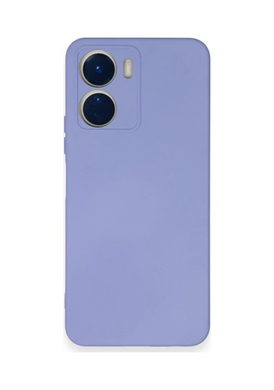 Vivo Y16 Kılıf Nano İçi Kadife Silikon - Lila 0.2M-Çok Renkli