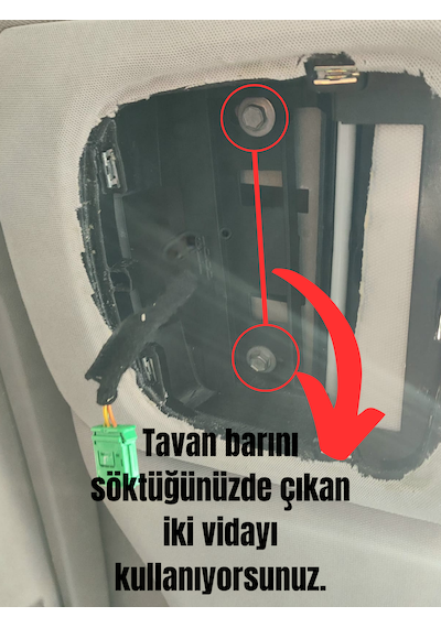 Rifter-berlingo-proace-doblo Cam Tavana Entegre Saklama Gözü Sökü