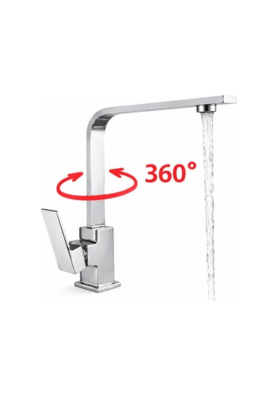 Nuss Kare Kuğu Eviye Bataryası-krom-n-9803 Krom