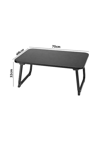 Sunup Sn-29695 Katlanabilir Laptop Masası Ve Yatak Koltuk Üzeri Tepsisi Siyah 70x48cm