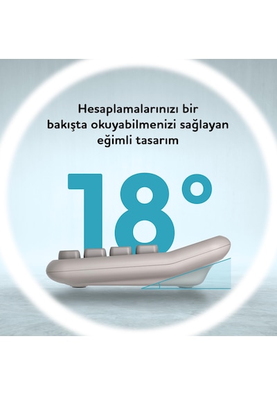 Daxı X-250 12 Haneli Hesap Makinesi Pastel Gri 124-Pembe