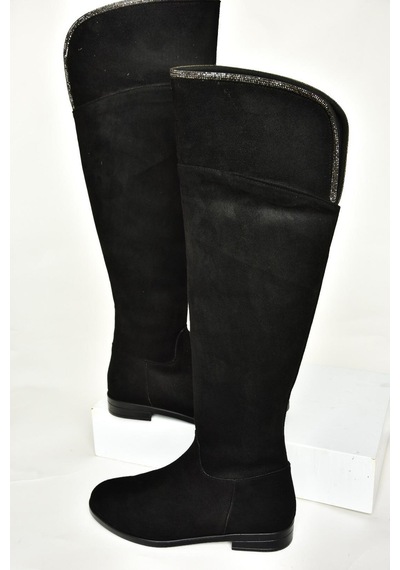 Fox Shoes T848643502 Siyah Süet Taş Detaylı Kadın Çizme Siyah-Süet Fox Shoes T848643502 Siyah Süet Taş Detaylı Kadın Çizme Siyah-Süet