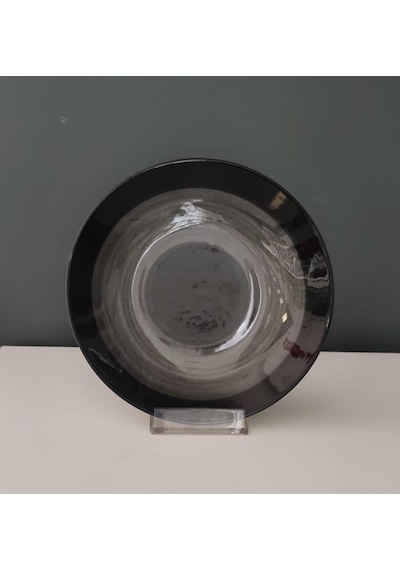 Galeri Kristal 19 Cm Çukur Tabak Siyah 1 Adet Siyah