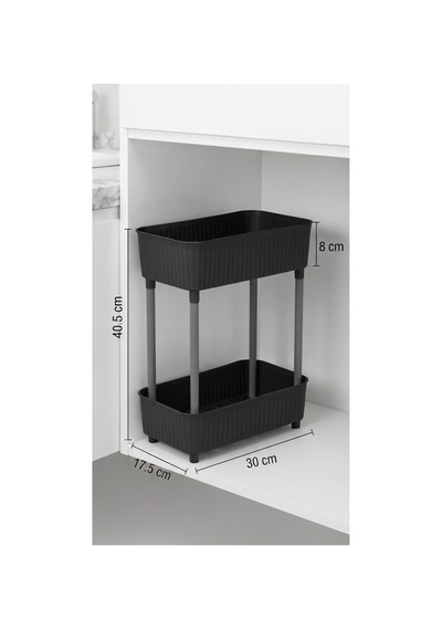 2 Katlı Plastik Düzenleyici Raf Siyah Mutfak Dolap İçi Raf Banyo Rafı Masa Altı Organizer Çok Amaçlı Saklama Düzenleyici 30x17,5x40,5 Cm Siyah Siyah 2 Katlı Plastik Düzenleyici Raf Siyah Mutfak Dolap İçi Raf Banyo Rafı Masa Altı Organizer Çok Amaçlı Saklama Düzenleyici 30x17,5x40,5 Cm Siyah Siyah