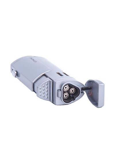 3 Torch Pürmüz Gümüş Puro Çakmağı - Tr5826