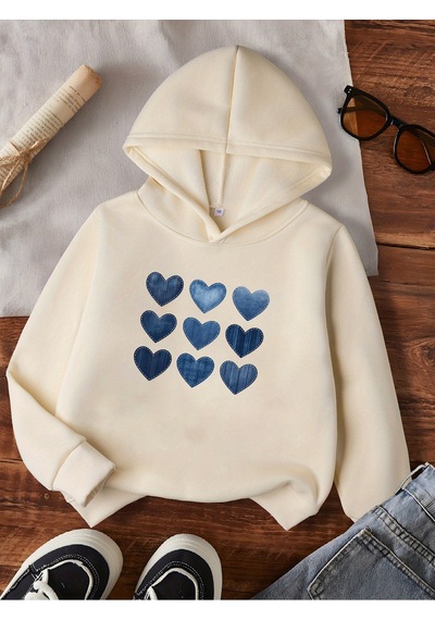 Uyguntarz Unisex Jean Kalp Desenli Baskılı Oversize Genel Bej