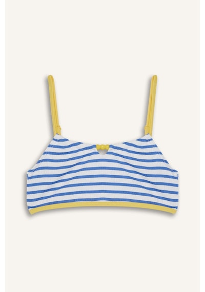 Defacto Kız Çocuk Çizgili Bikini Takımı E5131a825hsbe194 Mavi