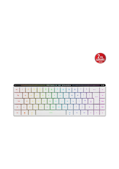 Asus Rog Falchıon Rx Low Profile Rgb Kablosuz Beyaz Mekanik Red Switch Türkçe Gaming Klavye Asus Rog Falchıon Rx Low Profile Rgb Kablosuz Beyaz Mekanik Red Switch Türkçe Gaming Klavye
