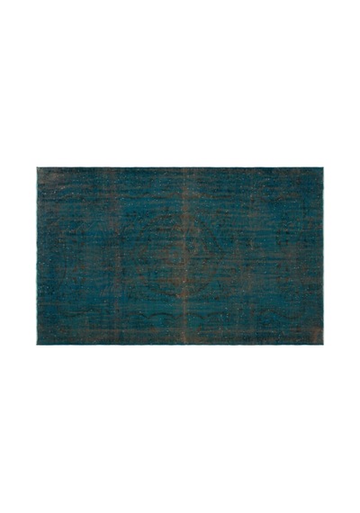El Dokuması Vintage Yün-pamuk Turkuaz Halı 23092 185 X 300 Cm