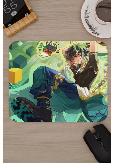 Kinich Genshin Impact Anime Gacha V3 - 22x18 Gaming Mouse Pad Fare Altlığı