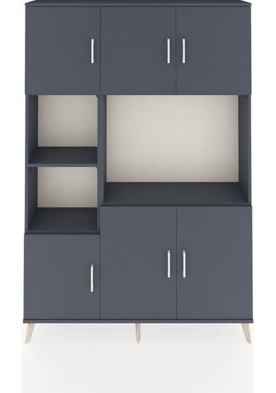 Arges Dolap 9 Raflı 6 Kapaklı 132x30x195 Antrasit-antrasit/an... Antrasit