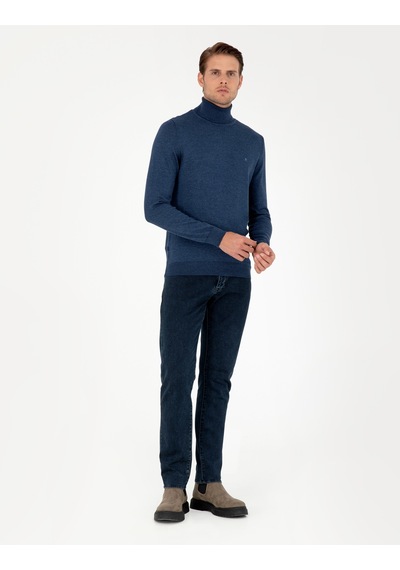 Pierre Cardin Erkek İndigo Melanj Kazak /triko 50296602-vr155 İndigo Melanj