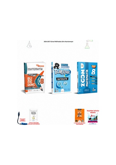 Günay 8. Sınıf Lgs Matematik 069 300 Soru Hediyeli 3 Kitap Seti