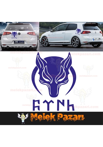 Börü Ve Göktürkçe Türk Oto Sticker, Araba Sticker
