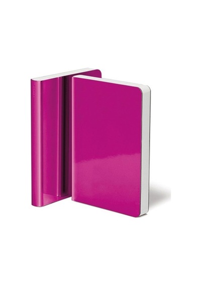 Nuuna Gri Noktalı A6 Defter Shiny Starlet Pink 54860 Gri