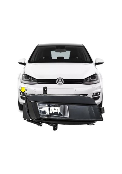 Golf 7 2013-2016 Model Arası Uyumlu Sağ Yolcu Tarafı Sis Farı Lambası