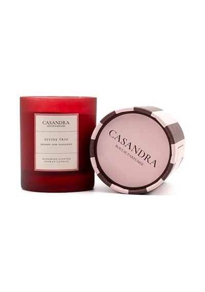 Casandra Divine Trio Soya Mum Mandalina &amp Gül &amp Sandal Ağacı Kokulu Dekoratif Aromaterapi Mum Diğer