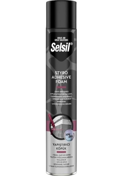 Selsil Mantolama Yapıştırıcı Köpük 850 Gr Belirtilmemiş