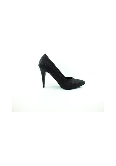 Çarıkçım Stiletto Kadın Ayakkabı Siyah-Simli 61 700