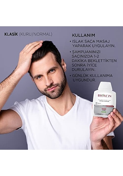 Klasik Bitkisel Kuru Ve Normal Saçlar İçin 3x300 Ml Saç Dökülmesine Karşı Şampuan Diğer