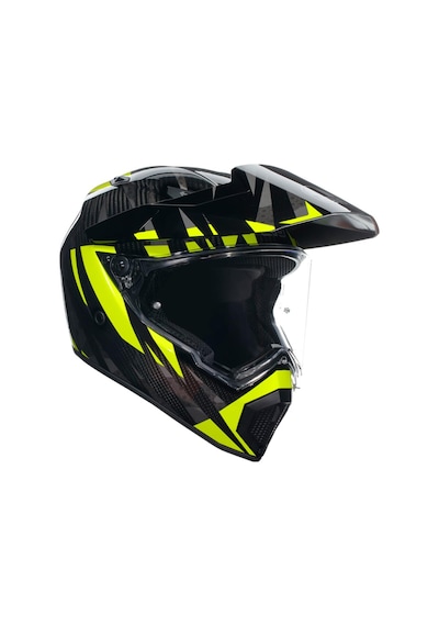 Agv AX-9 Multi Steppa Carbon Kapalı Kask Sarı - Siyah