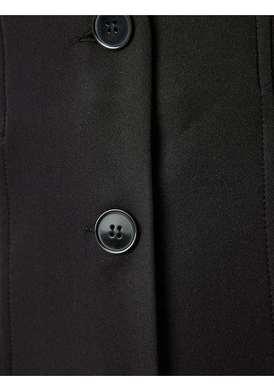Koton Slim Fit Gömlek Yaka Düğmeli Kolsuz Mini Jile Elbise Siyah 5wak80103uw Siyah Koton Slim Fit Gömlek Yaka Düğmeli Kolsuz Mini Jile Elbise Siyah 5wak80103uw Siyah