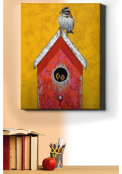 Webstyle Sayılarla Boyama Seti Kasnaklı Anne Ve Yavru Kuşları 60x75 Cm