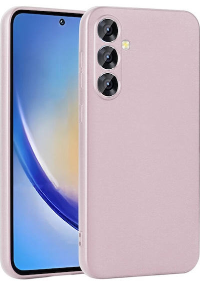 Zore Galaxy Uyumlu A35 Kılıf Premier Silikon Kapak - Rose Gold Rose Gold