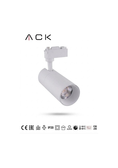 Led Ray Armatür 30w Beyaz Kasa 3000k Gün Işığı Ray Spot Aydınlatma - 928141425 Diğer