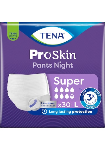 Tena Proskin Pants Süper Night Gece Emici Külot Bezi L 150 Adet