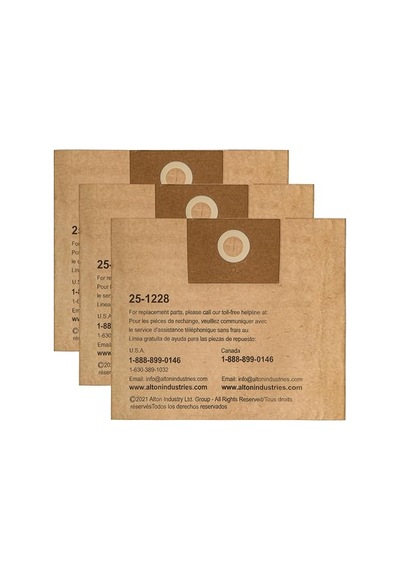 Fits 2.5-3.5 Gallon Disposable Filter Bag Wet Or Dry Cleaner 3 Filter Bags Per Package