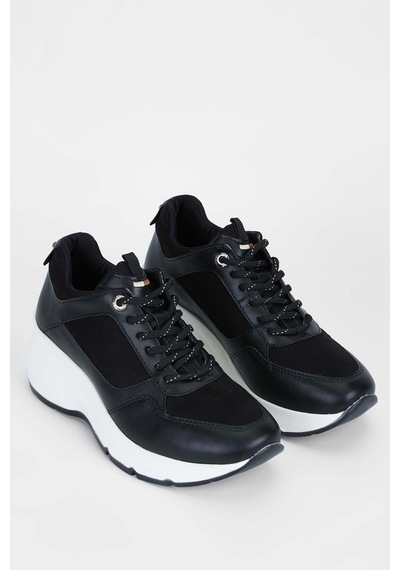 Tamer Tanca Kadın Vegan Siyah Sneakers & Spor Ayakkabı 936 62158 Bn Ayk Sk23/24 Sıyah Kmbn Siyah