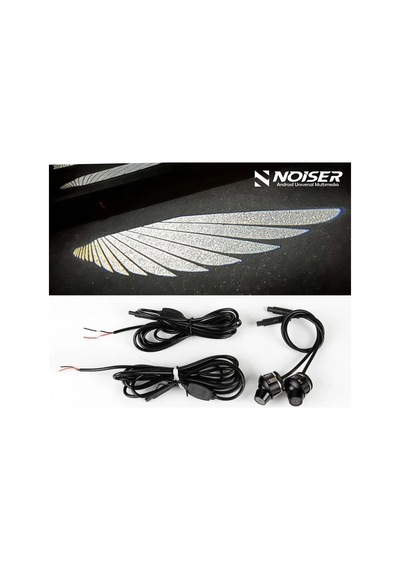 Noiser Universal Oto Araç Ayna Altı Angel Led Otomobil Gündüz Farı Araba Melek Kanat Led Beyaz