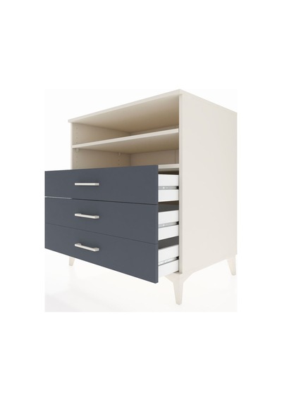 Kronos Şifonyer 2 Raflı 3 Çekmeceli 88x59x96 Aytaşı-antrasit Aytaşı